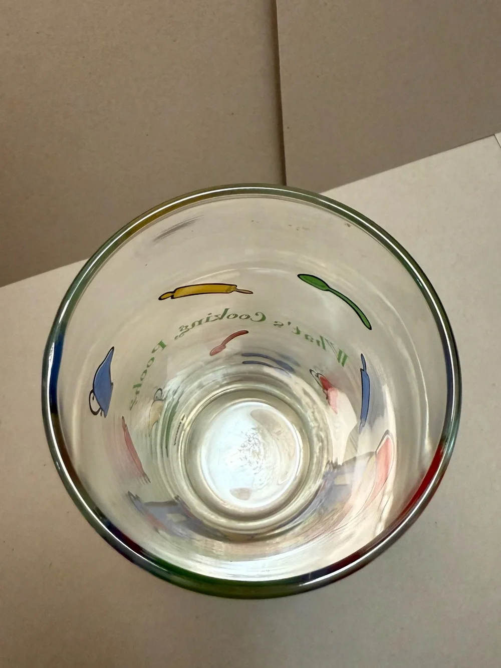 Vintage Disney Winnie the Pooh Blue Cartoon Glass Tumbler - Set of 2